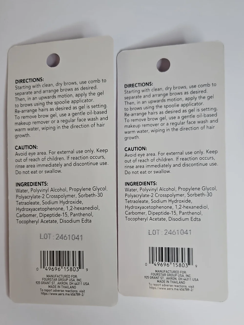 B.PURE LAMINATION BROW GEL SET LIFT & HOLD 2 PC